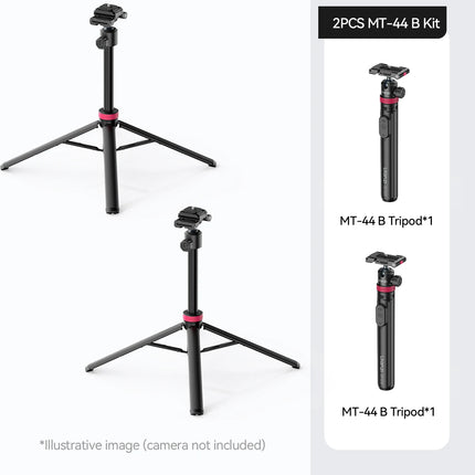 Ulanzi MT-44 B Universal Phone Tripod 1.5M Dual-Camera Setup Selfie Stick With Wireless Bluetooth for Sony Canon iPhone Xiaomi