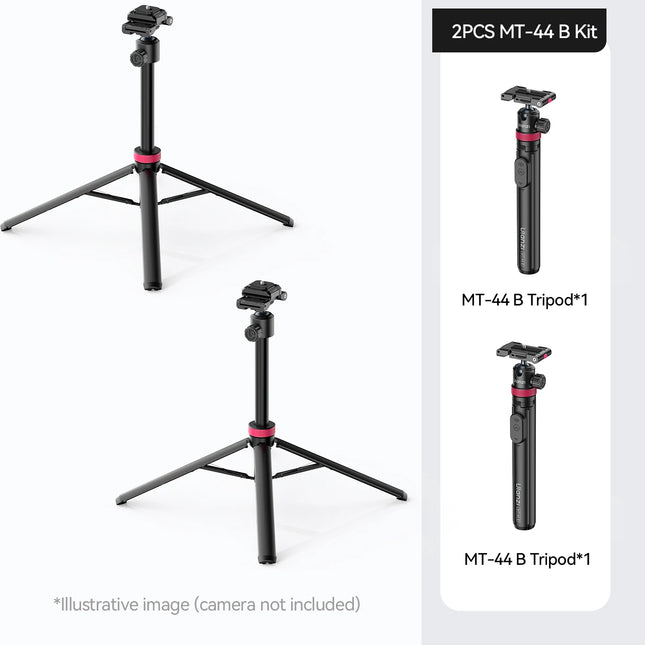 Ulanzi MT-44 B Universal Phone Tripod 1.5M Dual-Camera Setup Selfie Stick With Wireless Bluetooth for Sony Canon iPhone Xiaomi