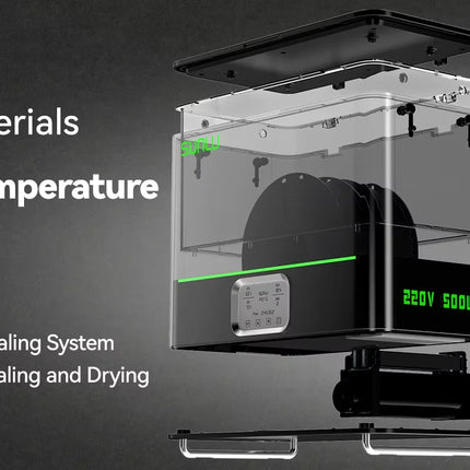 SUNLU E2 3D Filament Dryer Support 1KG Or 3KG PLA PETG PLA + Up to 110℃ Max Capacity 372×192mm×186mm