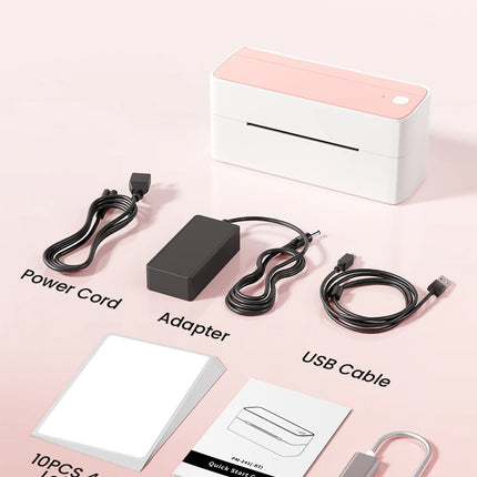 Phomemo 241 Bluetooth Thermal Label Printer Wireless Small Shipping Label Printer 4X6 Compatible with iPhone Android Mac Window