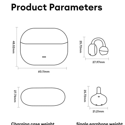 Lenovo LE302 Wireless Bluetooth 6.0 Headset Long Battery Life Sports Ear Clip Earphones HIFI Stereo Noise Cancelling Headphones