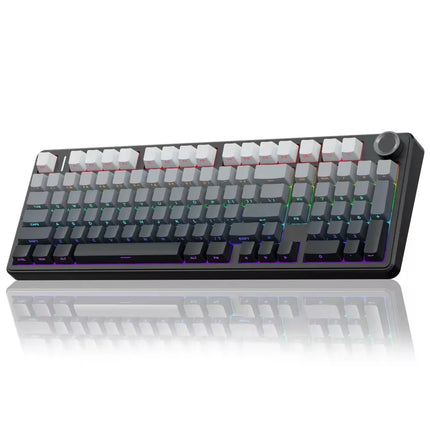 AULA F99 PRO Wireless Gaming Mechanical Keyboard Tri Mode Hot Swappable 99 Keys Gasket Structure Custom Keyboard with Media Knob