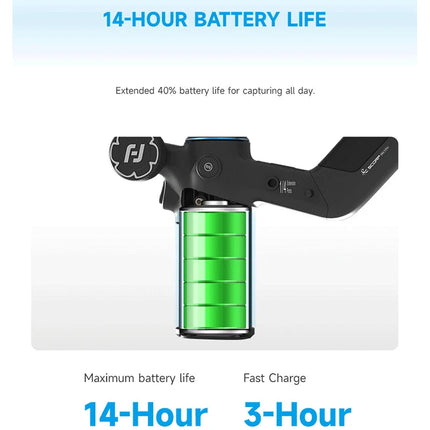 FeiyuTech SCORP Mini 3 Pro Camera Gimbal Stabilizer, AI Tracking, Detachable Handle, Vlogging, Mirrorless Action Cameras, Phones