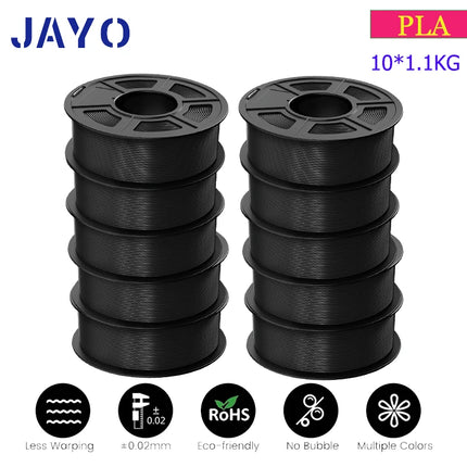 JAYO petg/PLA PLUS/High speed matte PETG /PLA filament 175mm no bubbles smooth multiple colors optional for 3D printing 10Rolls