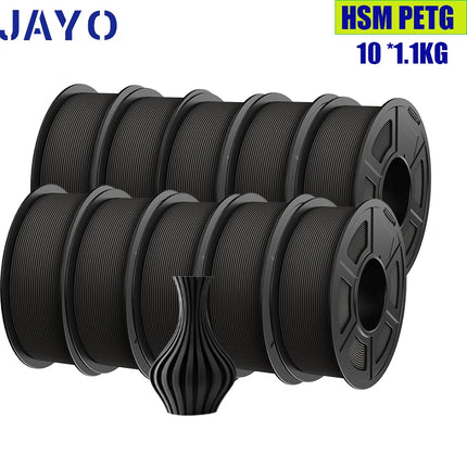 JAYO 10 Rolls PLA Plus / PETG / High Speed Matte PLA / PLAFilament 175mm No Bubbles Smooth Multiple Colors Optional for 3D Print