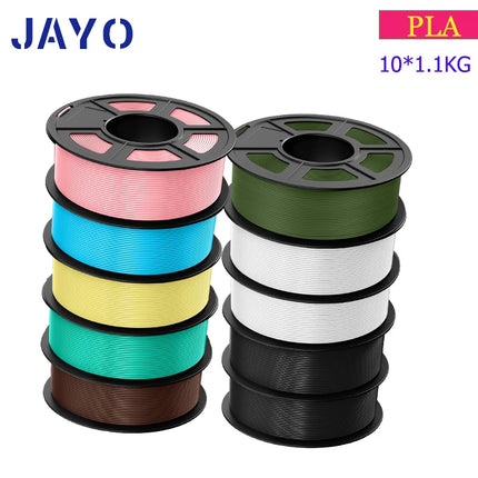 JAYO petg/PLA PLUS/High speed matte PETG /PLA filament 175mm no bubbles smooth multiple colors optional for 3D printing 10Rolls
