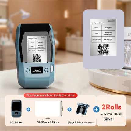 Niimbot M2 Thermal Transfer Label Printer 300 DPI High Definition Wireless 20-50 MM Print Width Label Maker Support Phone/PC