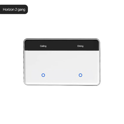 Zemismart Zigbee DIY Name Switch Smart US Touch Light Switch with Horizontal Display Screen Work with Tuya App Alexa Google Home