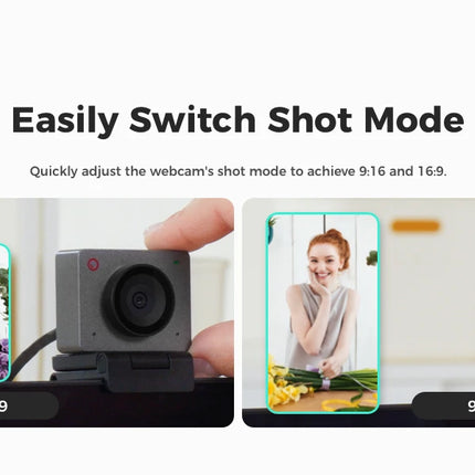 OBSBOT Meet SE 1080P 100FPS Webcam for PC, AI Framing Streaming Camera with 1/2.8" Sensor, Beauty Mode, Gesture Control, HDR