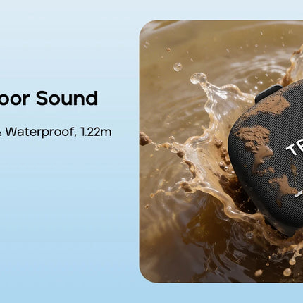 Tribit StormBox Micro 3 Wireless Speaker,13W XBass Sound,BT 6.0, 24H Playtime,IP68,TWS,Strap & Magnetic Mount for Bike/Outdoor
