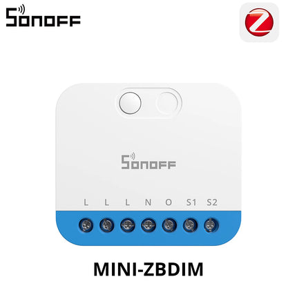 SONOFF MINI-ZBDIM Extreme Zigbee Smart Dimmer Switch Wide Lighting Compatibility Real-Time Power Monitoring Overheat Protection