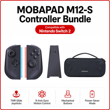 MOBAPAD M12 S/HD Gaming Controller for Nintendo Switch 2 with TMR Sticks, Mechanical Buttons Joypad for Switch2 Console