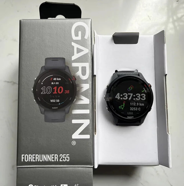 【Ship From AU】Garmin Forerunner 255 Sports Smartwatch 46mm 1.3'' Color Screen 14 Days Battery Life 4GB RAM NFC Bluetooth 5ATM Waterproof