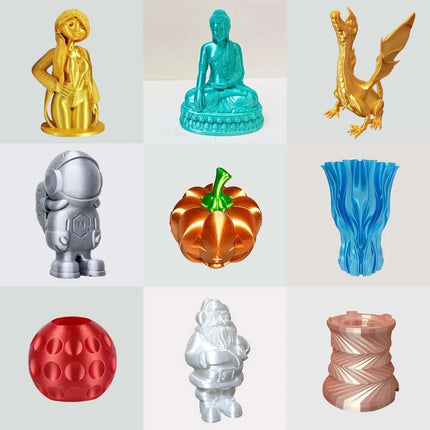 JAYO 3D Printer Filament  PETG PLA HSMPETG PLA PLUS 1.75mm 5Rolls 3D Printing Materials for 100% No Bubble &FDM 3D Pen DIY Gift
