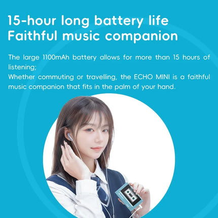 FiiO/SnowSky Echo MP3 Mini Music Player Playback 3.5mm/4.4mm Headphones Output Bluetooth HiFi Pure Music Player Custom Gifts