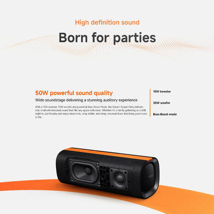 Xiaomi Sound Party Global Version Wireless Bluetooth Speaker Portable Smart Home Audio System Powerful Bass Long Range