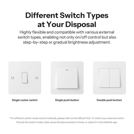 SONOFF MINI-ZBDIM Extreme Zigbee Smart Dimmer Switch Wide Lighting Compatibility Real-Time Power Monitoring Overheat Protection