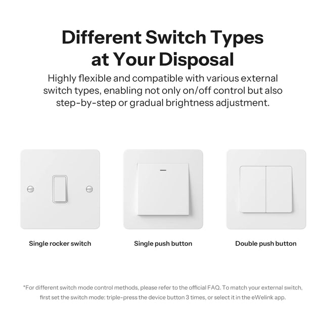 SONOFF MINI-ZBDIM Extreme Zigbee Smart Dimmer Switch Wide Lighting Compatibility Real-Time Power Monitoring Overheat Protection