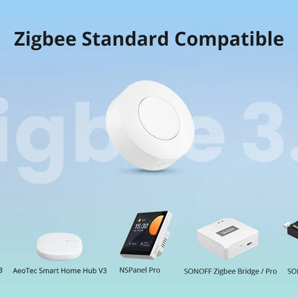 SONOFF SNZB-01P Zigbee Wireless Switch Button Smart Scene Switch Home Automation Control for EWeLink APP Alexa SmartThings