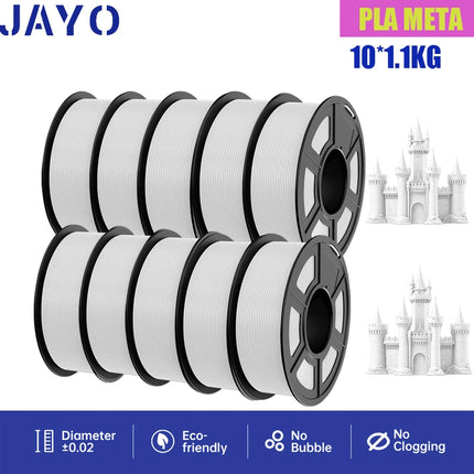 JAYO 10 Rolls PLA Plus / PETG / High Speed Matte PLA / PLAFilament 175mm No Bubbles Smooth Multiple Colors Optional for 3D Print