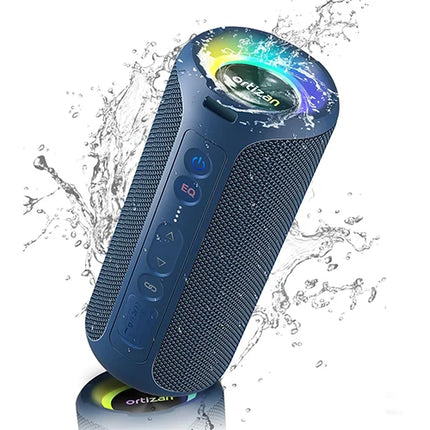 Ortizan Bluetooth Speakers 40W Enhanced Bass Portable Outdoor Wireless Speaker 30Hrs IP7 Waterproof Shower Speaker Bluetooth 5.3