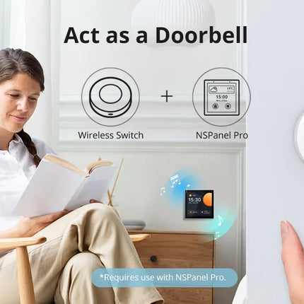 SONOFF SNZB-01P Zigbee Wireless Switch Button Smart Scene Switch Home Automation Control for EWeLink APP Alexa SmartThings