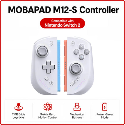 MOBAPAD M12 S/HD Gaming Controller for Nintendo Switch 2 with TMR Sticks, Mechanical Buttons Joypad for Switch2 Console