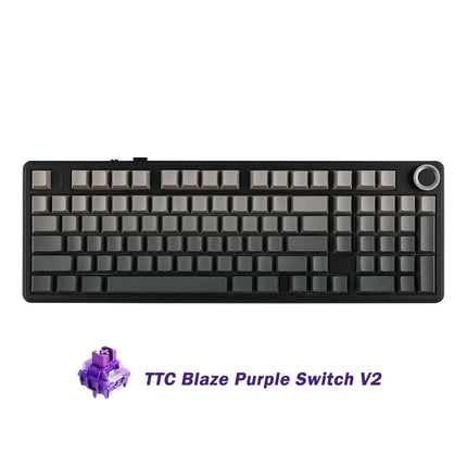 AULA F99 PRO Wireless Gaming Mechanical Keyboard Tri Mode Hot Swappable 99 Keys Gasket Structure Custom Keyboard with Media Knob