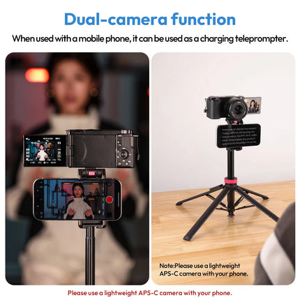 Ulanzi MT-44 B Universal Phone Tripod 1.5M Dual-Camera Setup Selfie Stick With Wireless Bluetooth for Sony Canon iPhone Xiaomi