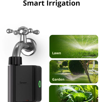 SONOFF SWV Zigbee Smart Water Valve IP55 Automatic Irrigation Easy Install Remote Control Time Schedule via eWeLink Alexa Google