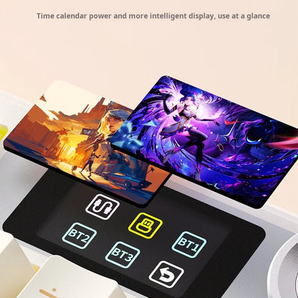 AULA F108 Pro Triple-mode Bluetooth 2.4G Wired Mechanical Keyboard Fully Customizable Hot-swappable Keys Gasket Structure RGB