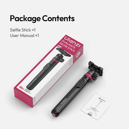 Ulanzi MT-44 B Universal Phone Tripod 1.5M Dual-Camera Setup Selfie Stick With Wireless Bluetooth for Sony Canon iPhone Xiaomi