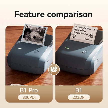 NIIMBOT B1 Portable Thermal Printer With Tapes 2 Inch Adhesive Label Printer Mini Bluetooth Sticker Maker Support Smartphones PC