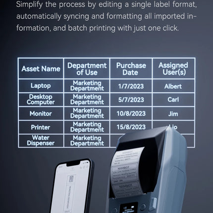 Niimbot M2 Thermal Transfer Label Printer 300 DPI High Definition Wireless 20-50 MM Print Width Label Maker Support Phone/PC
